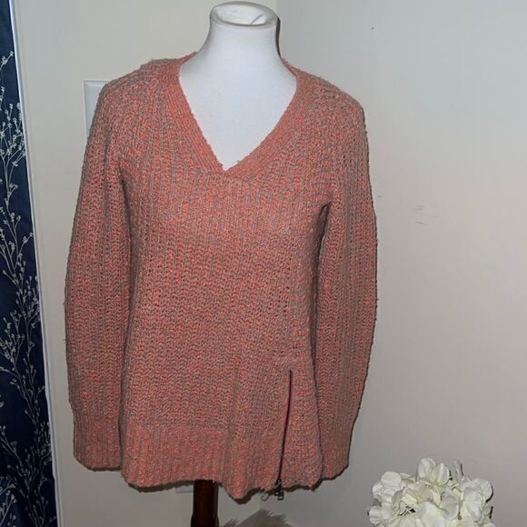 Anthropologie | Moth Knit V-Neck Sweater Oversized Wool Alpaca Blends sz S Small - Picture 1 of 8